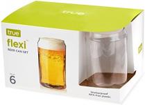 True Brands - Flexi Beer Can Glass - Set of 6